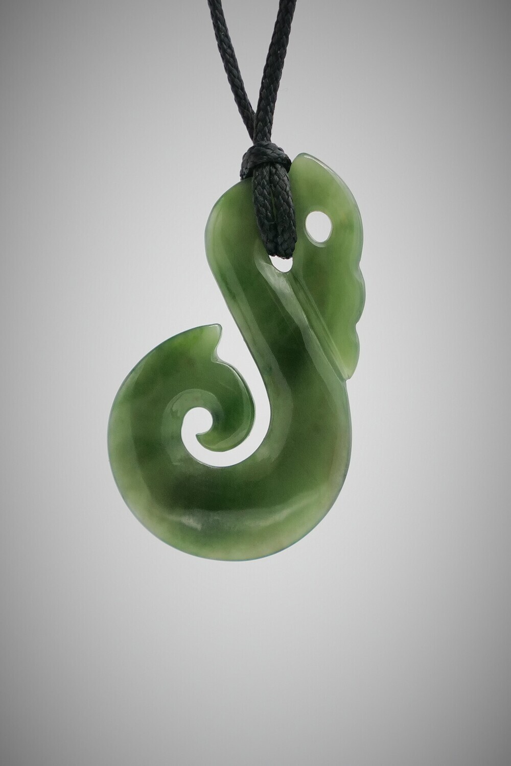 Moko Pounamu Manaia NZ Genuine Kahurangi Greenstone - Oingo