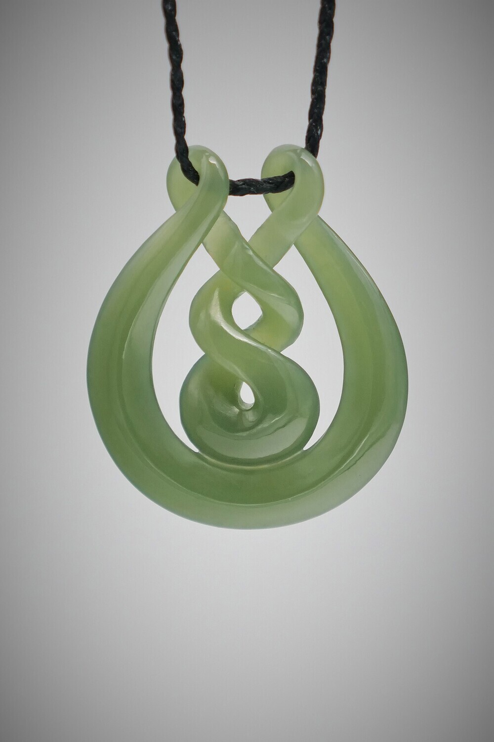 Collier Pendentif En Os Sculpté à La Main - Style Maori Triple Pikorua Avec Ormeau - Bijoux Homme Femme Naturels - 81stgeneration