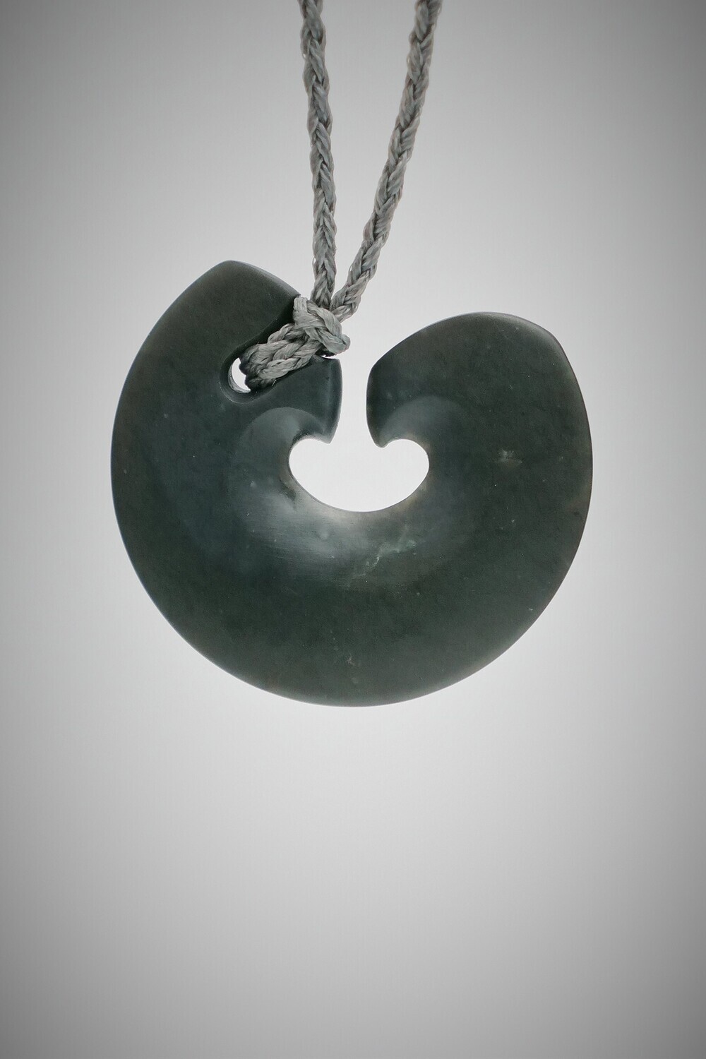 Moko Pounamu Hei Matau NZ Genuine Kawakawa Greenstone Whananaki