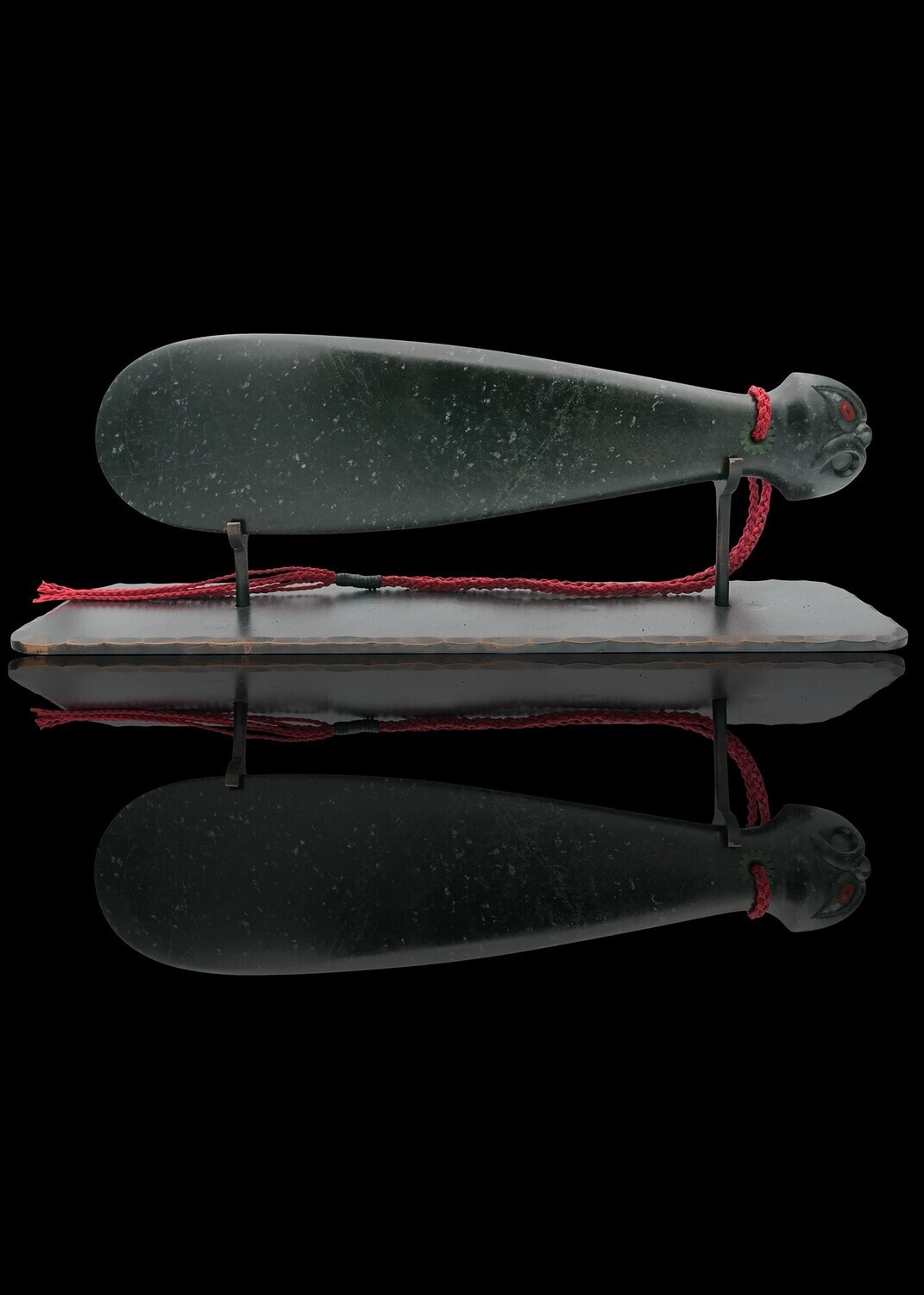 Moko Pounamu Mere - NZ Genuine Tangiwai  Pounamu - Rimu