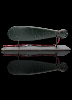 Moko Pounamu Mere - NZ Genuine Tangiwai  Pounamu - Rimu