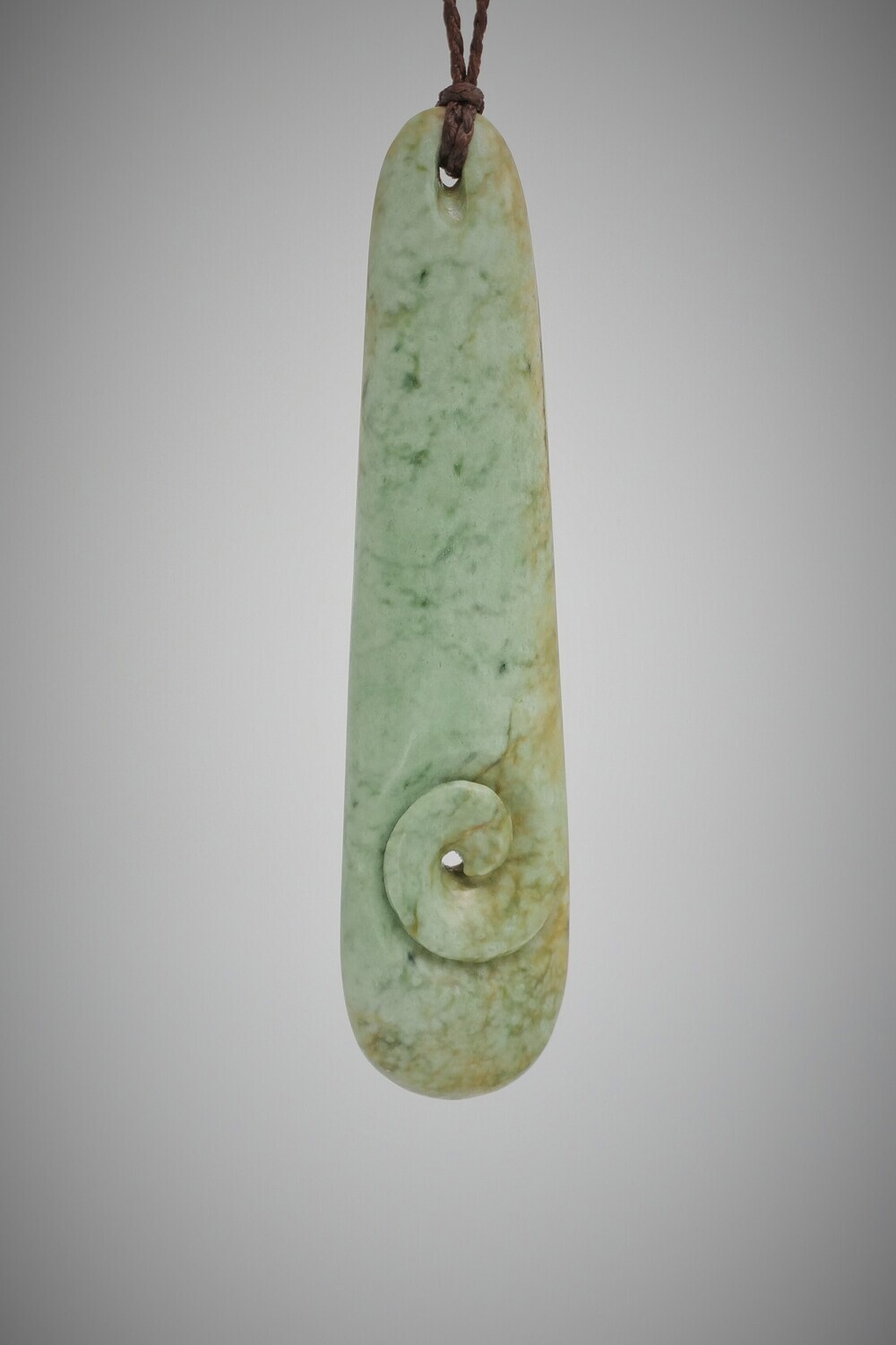 Moko Pounamu Roimata Teardrop NZ Genuine Kokopu Greenstone - Kakapotahi