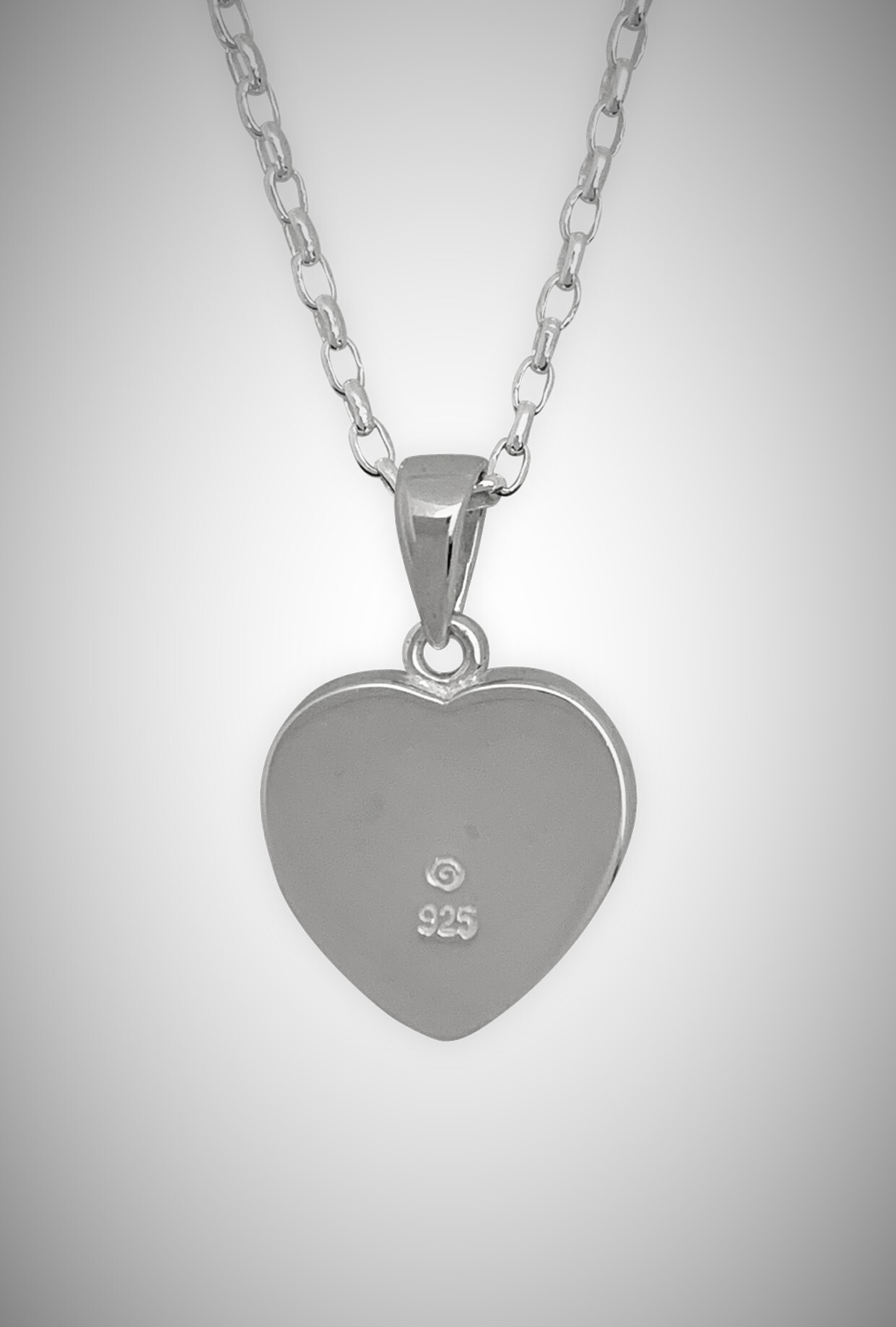 Moko Pounamu Heart Greenstone and Sterling Silver  Pendant - STB