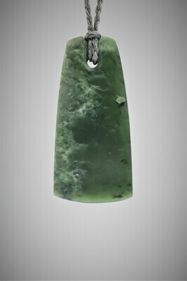 Moko Pounamu Toki  NZ Genuine Kawakawa Flower Greenstone - Tokerau