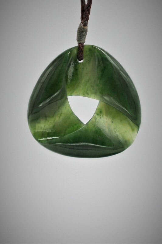 Moko Pounamu Southern Cross NZ Genuine Kawakawa Greenstone - Rangiputa