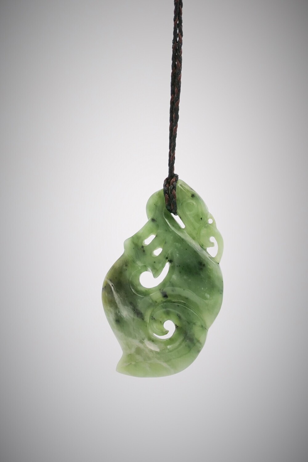 Moko Pounamu Manaia NZ Genuine Inanga Greenstone - Kohatu