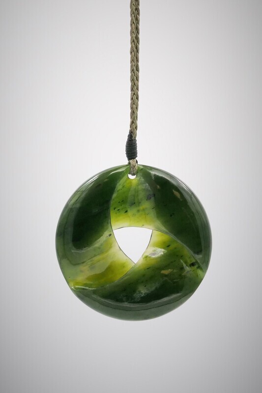 Moko Pounamu Southern Cross NZ Genuine Kawakawa Greenstone - Rotomaninitua