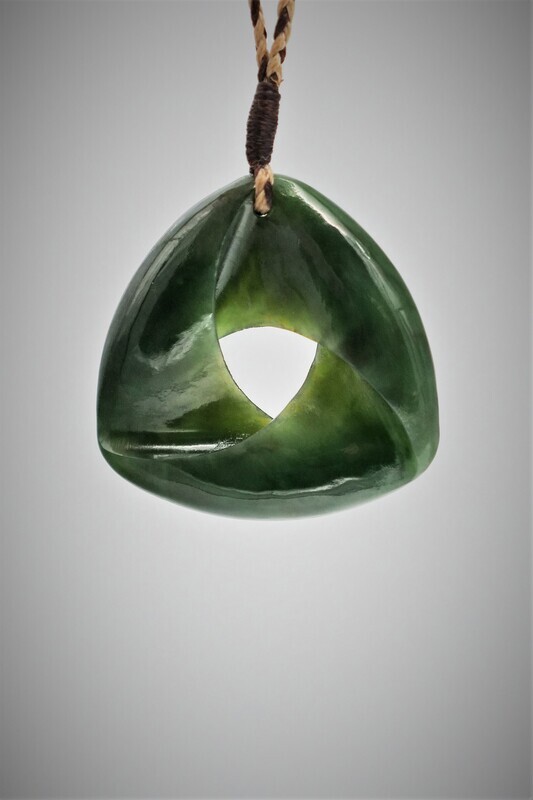 Moko Pounamu Southern Cross NZ Genuine Kawakawa Greenstone - Orowaiti