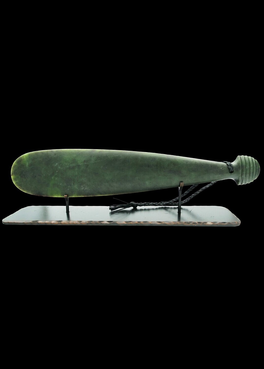 Moko Pounamu Mere - NZ Genuine Totoweka Pounamu - Awatere