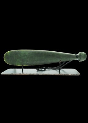 Moko Pounamu Mere - NZ Genuine Totoweka Pounamu - Awatere