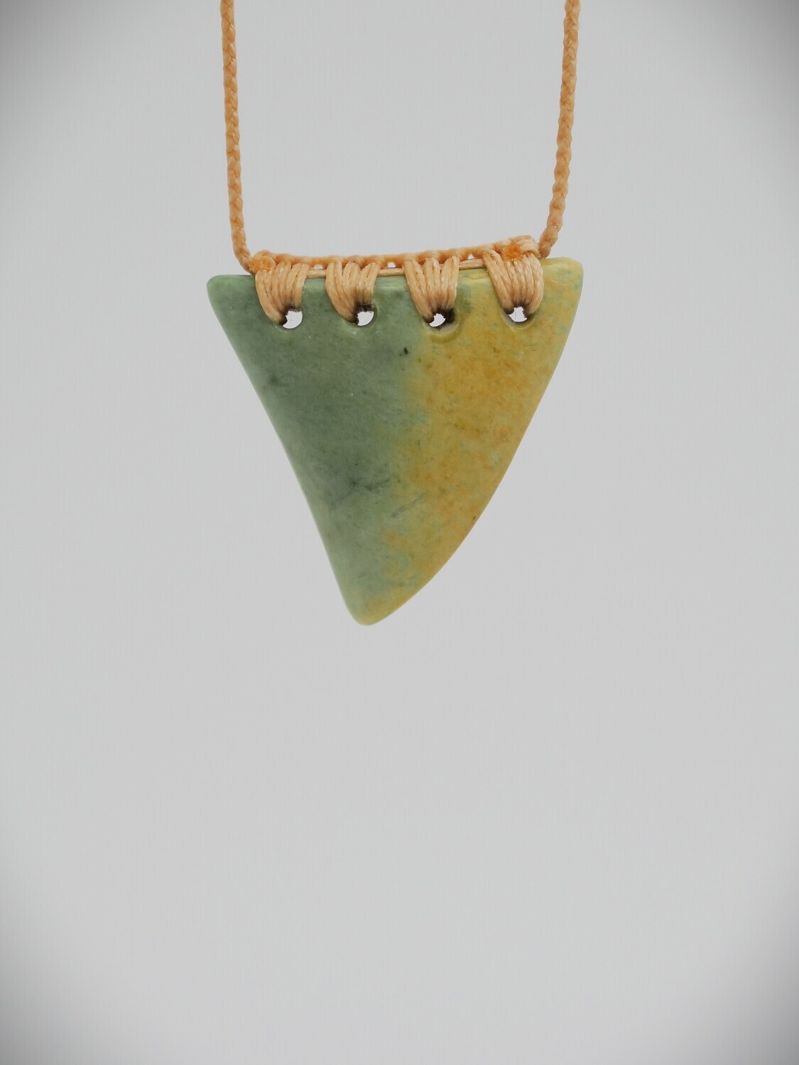 Moko Pounamu Rei Niho (tooth) NZ Genuine Marsden Flower Greenstone - Otatara