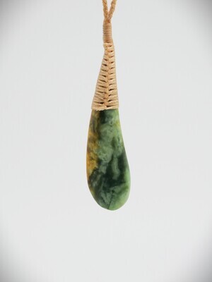 Moko Pounamu Roimata NZ Genuine Raukaraka Greenstone - Anakiwa
