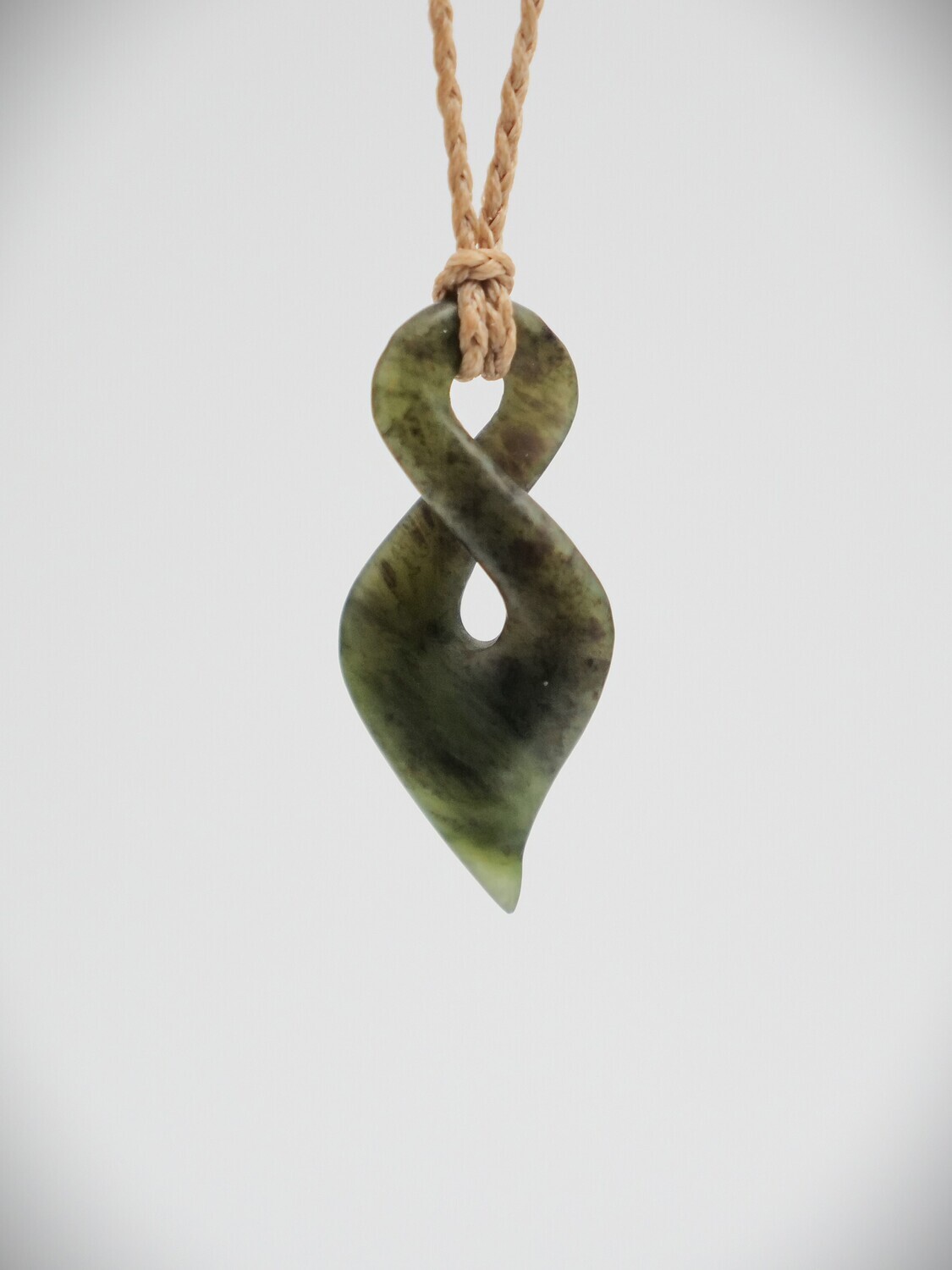 Moko Pounamu Single Pikorua NZ Genuine Totoweka Greenstone - Totora