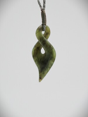 Moko Pounamu Single Pikorua NZ Genuine Totoweka Greenstone - Taemaro