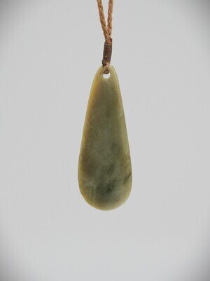 Moko Pounamu Roimata Teardrop NZ Genuine  Inanga Pounamu - Maharahara
