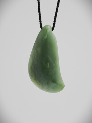 Moko Pounamu Contemporary Roimata NZ Genuine Inanga Greenstone - Otakawhe