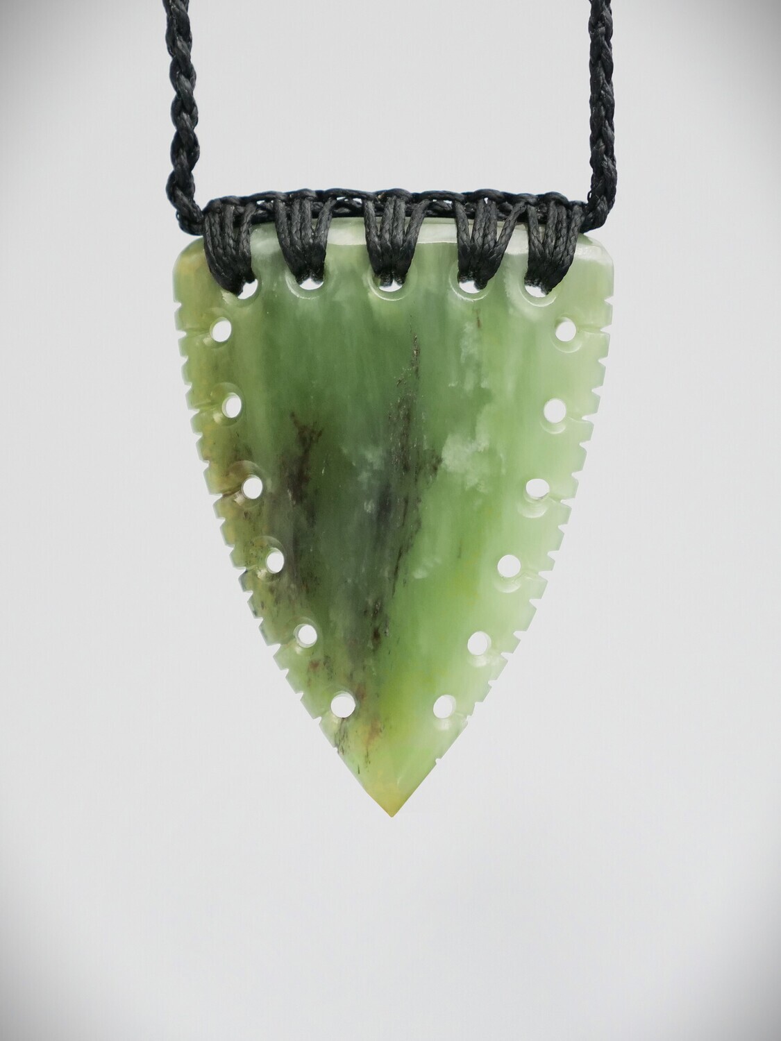 Moko Pounamu Rei Niho NZ Genuine Totoweka Greenstone - Kaikoura