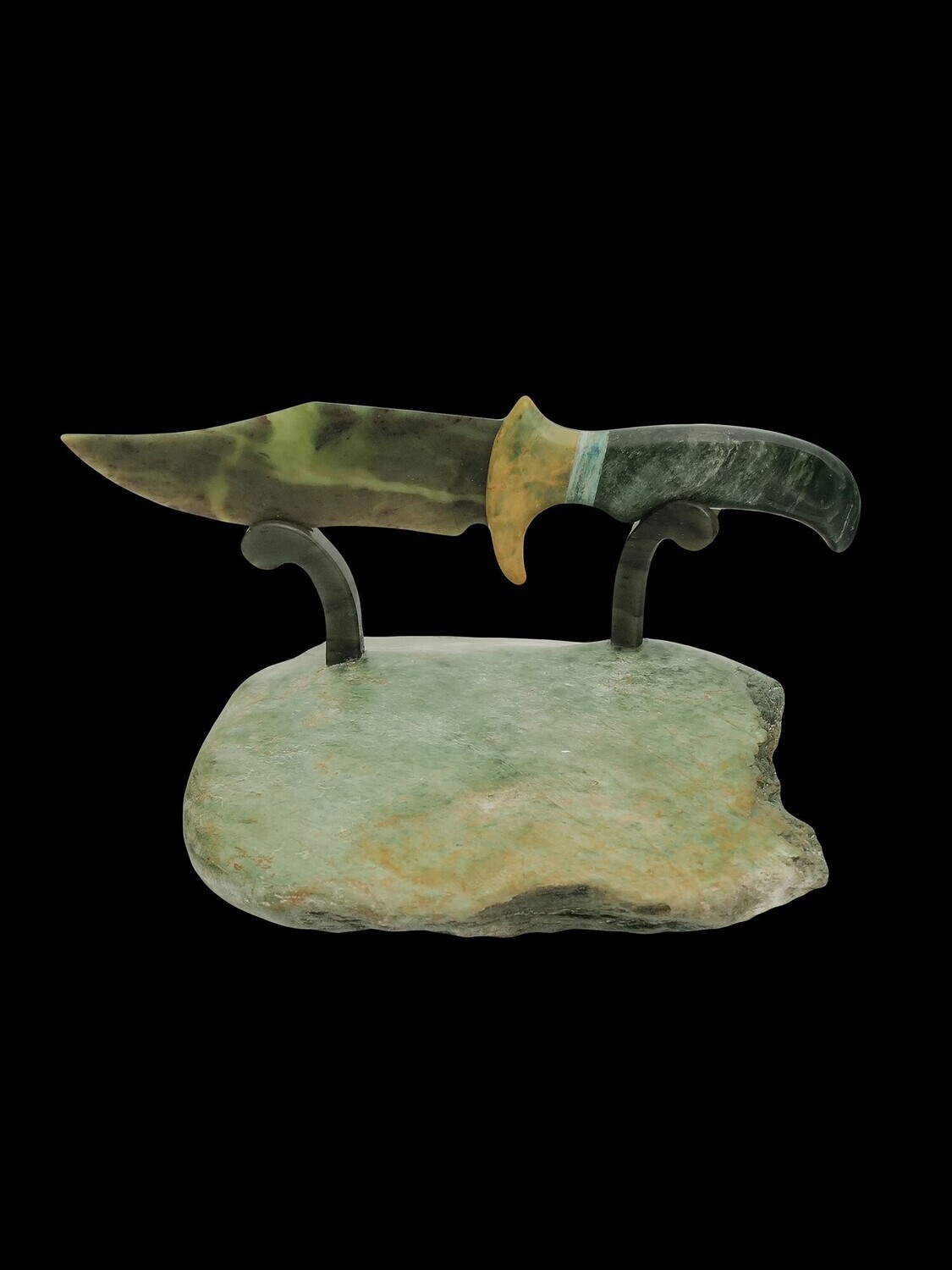 Moko Pounamu Knife Genuine NZ Totoweka, Raukaraka, Marsden & Tangiwai Greenstone - Whangataura