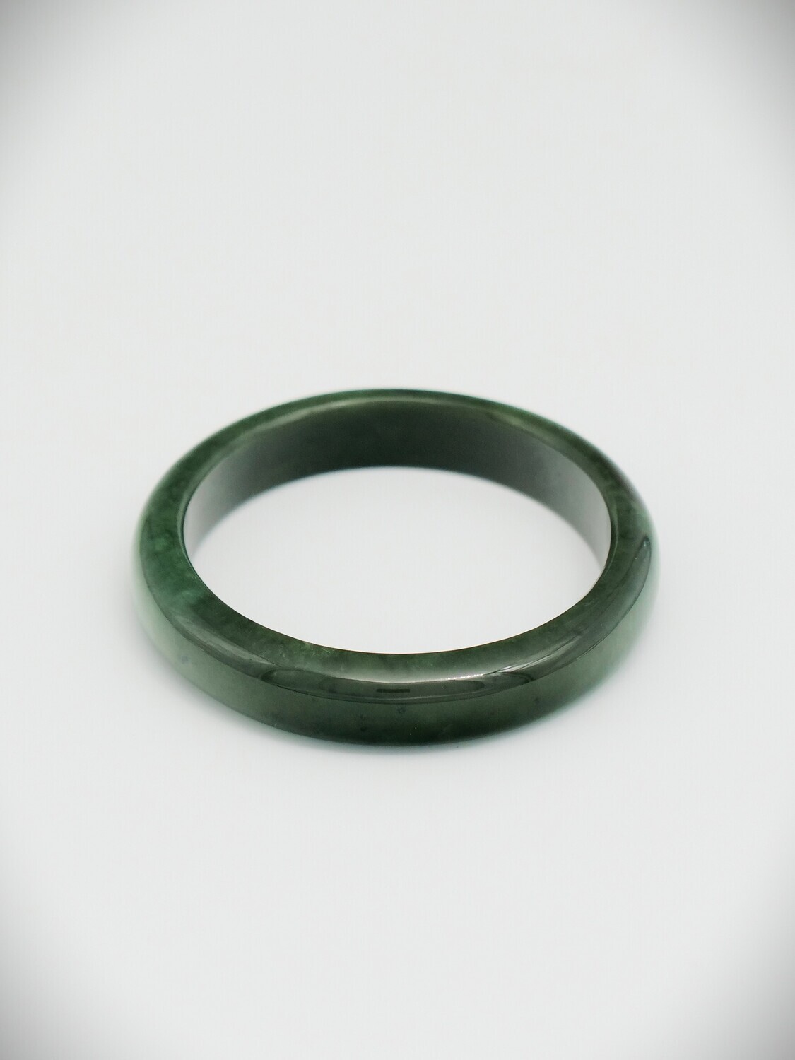 Moko Pounamu Solid Bangle NZ Genuine  Kawakawa Greenstone  - Karamea