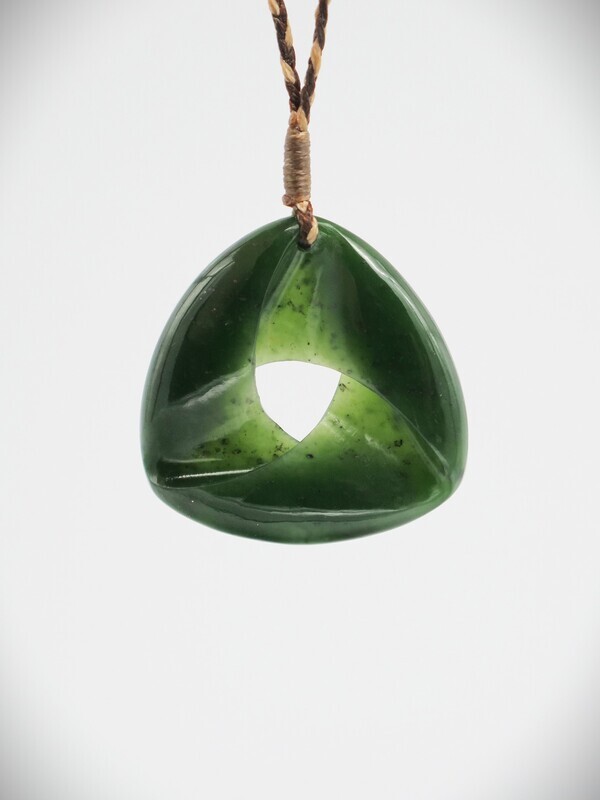 Moko Pounamu Southern Cross NZ Genuine Kawakawa Greenstone - Wanganui