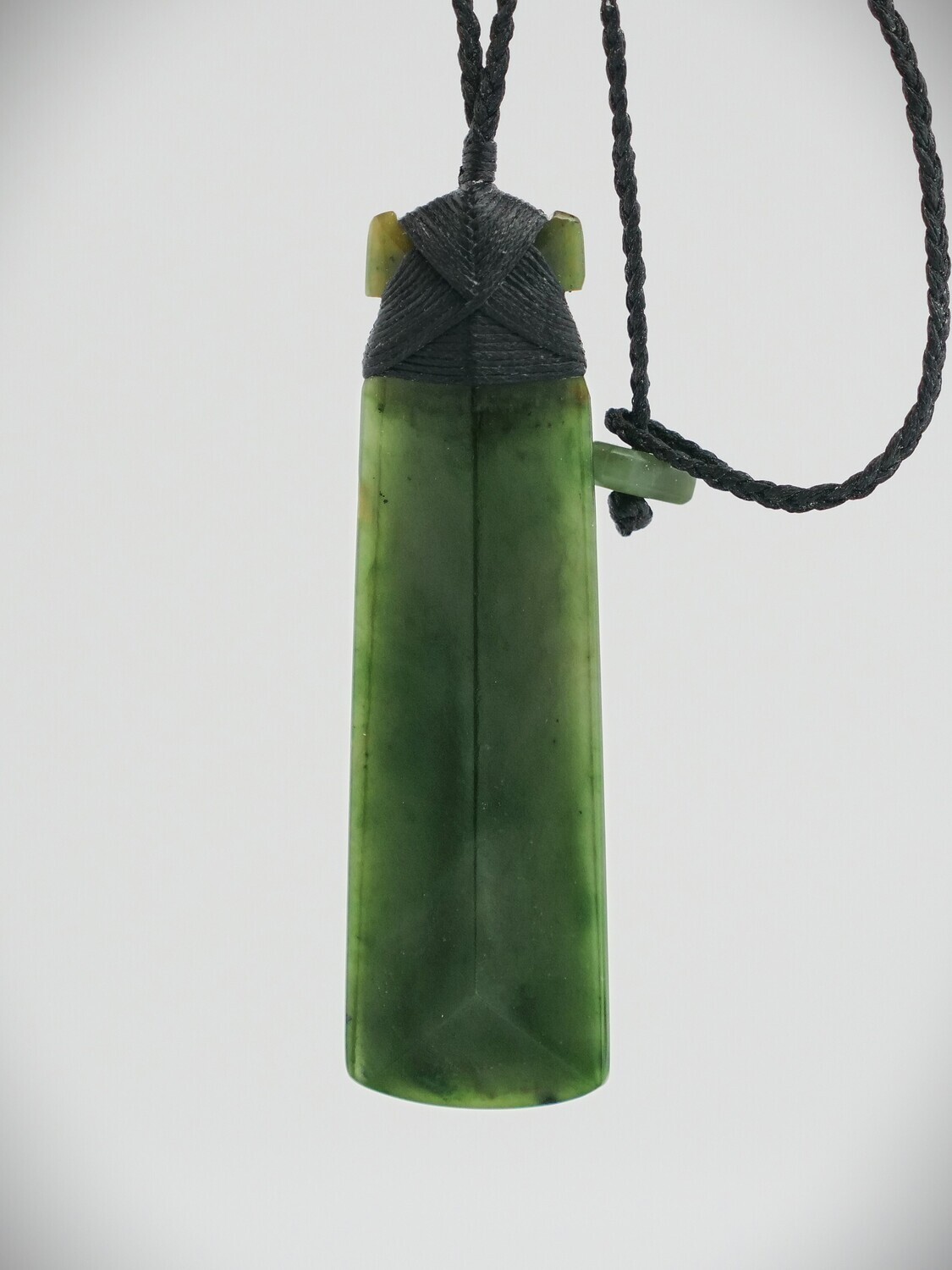 Moko Pounamu Toki NZ Genuine Kawakawa Greenstone - Kaireperepe