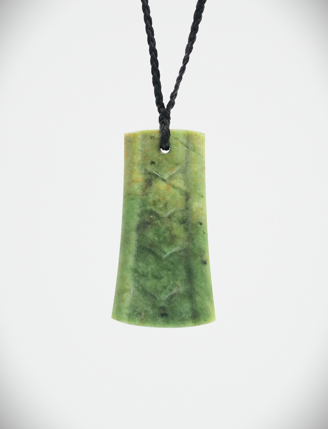 Moko Pounamu Kuru drop NZ Genuine Marsden Flower Greenstone - Waipapa