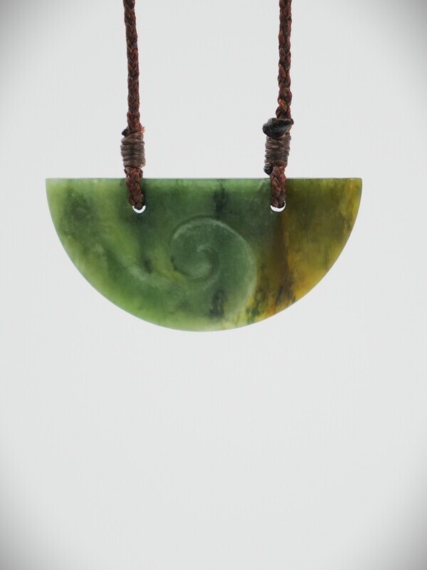 Moko Pounamu Kouma Breastplate NZ Genuine Raukaraka Greenstone - Wakapuaka