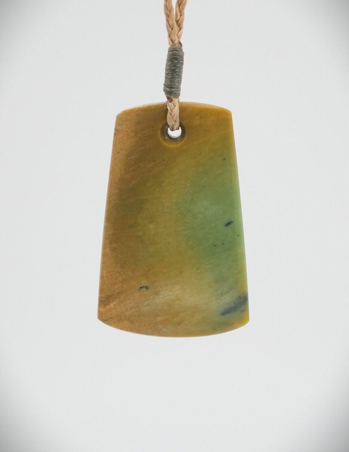 Moko Pounamu Kuru drop NZ Genuine Raukaraka Greenstone - Taipo