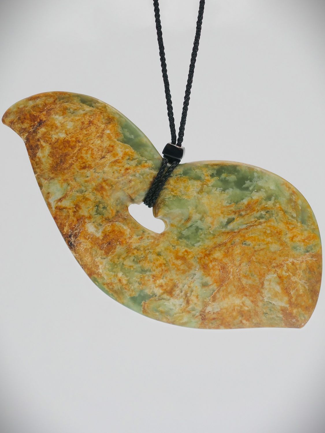 Moko Pounamu Tui NZ Genuine Raukaraka Greenstone - Tane mahuta
