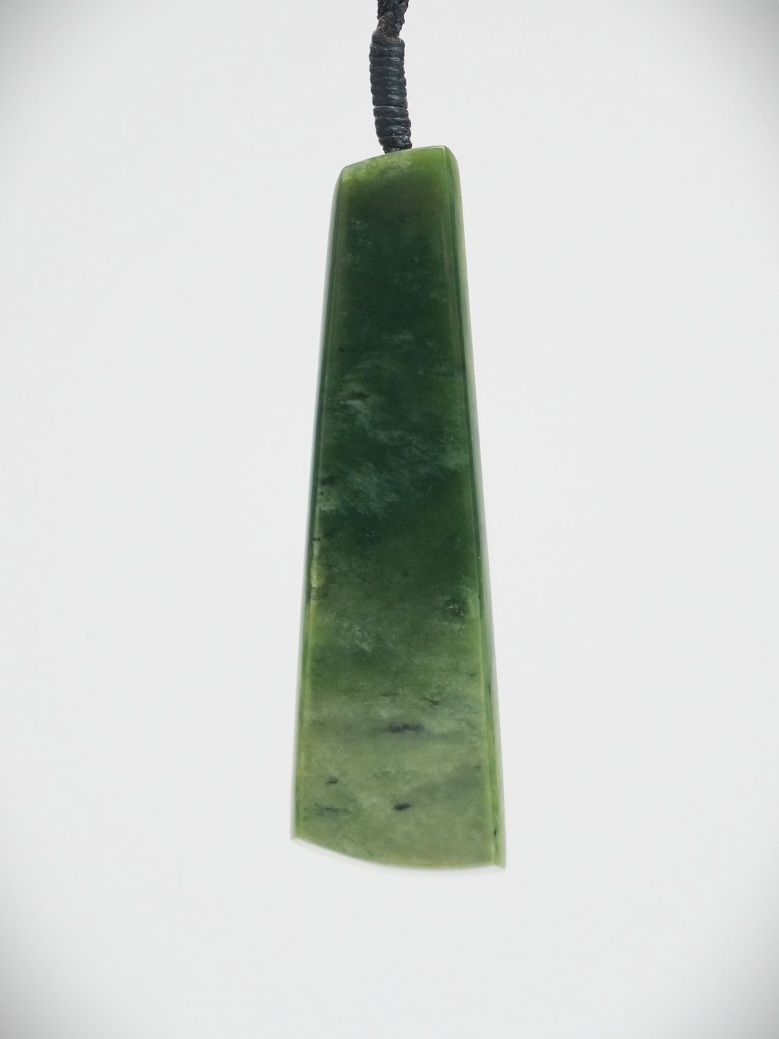 Moko Pounamu Kuru drop NZ Genuine Kokopu Greenstone - Puramahoi