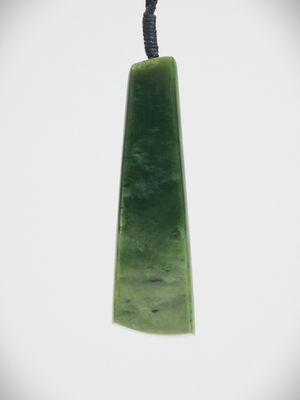 Moko Pounamu Kuru drop NZ Genuine Kokopu Greenstone - Puramahoi