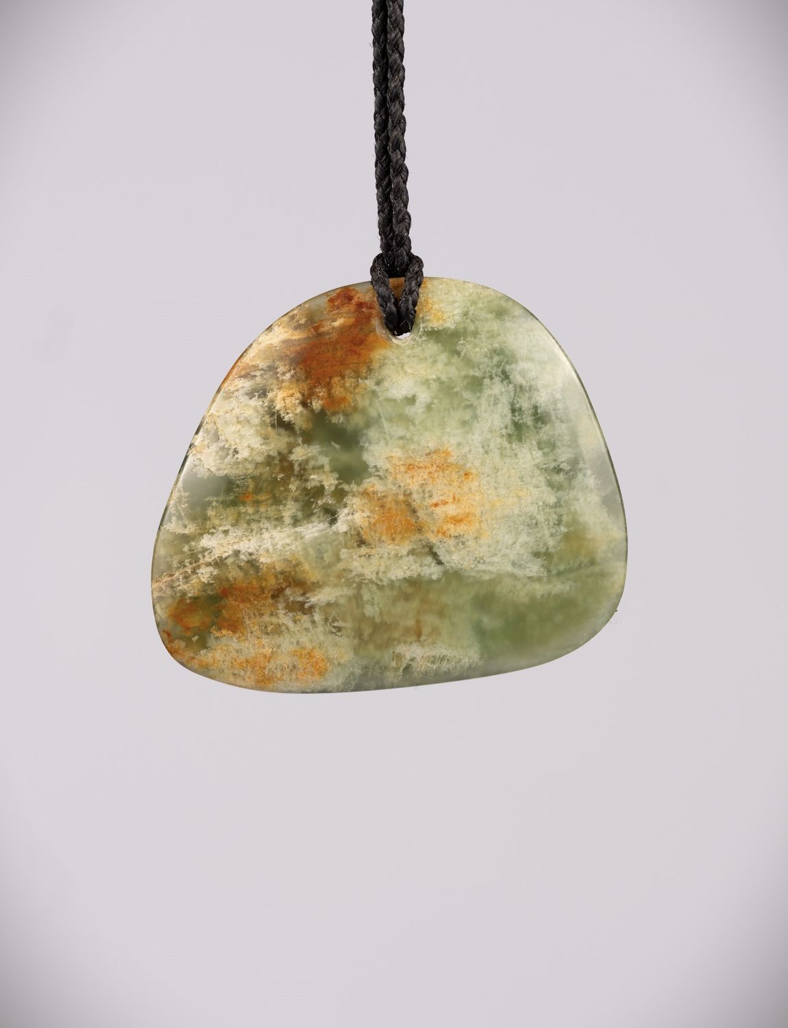 Moko Pounamu Kuru drop NZ Genuine Inanga Flower Greenstone - Te Hapua