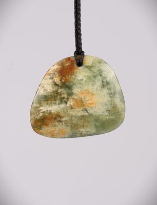 Moko Pounamu Kuru drop NZ Genuine Inanga Flower Greenstone - Te Hapua
