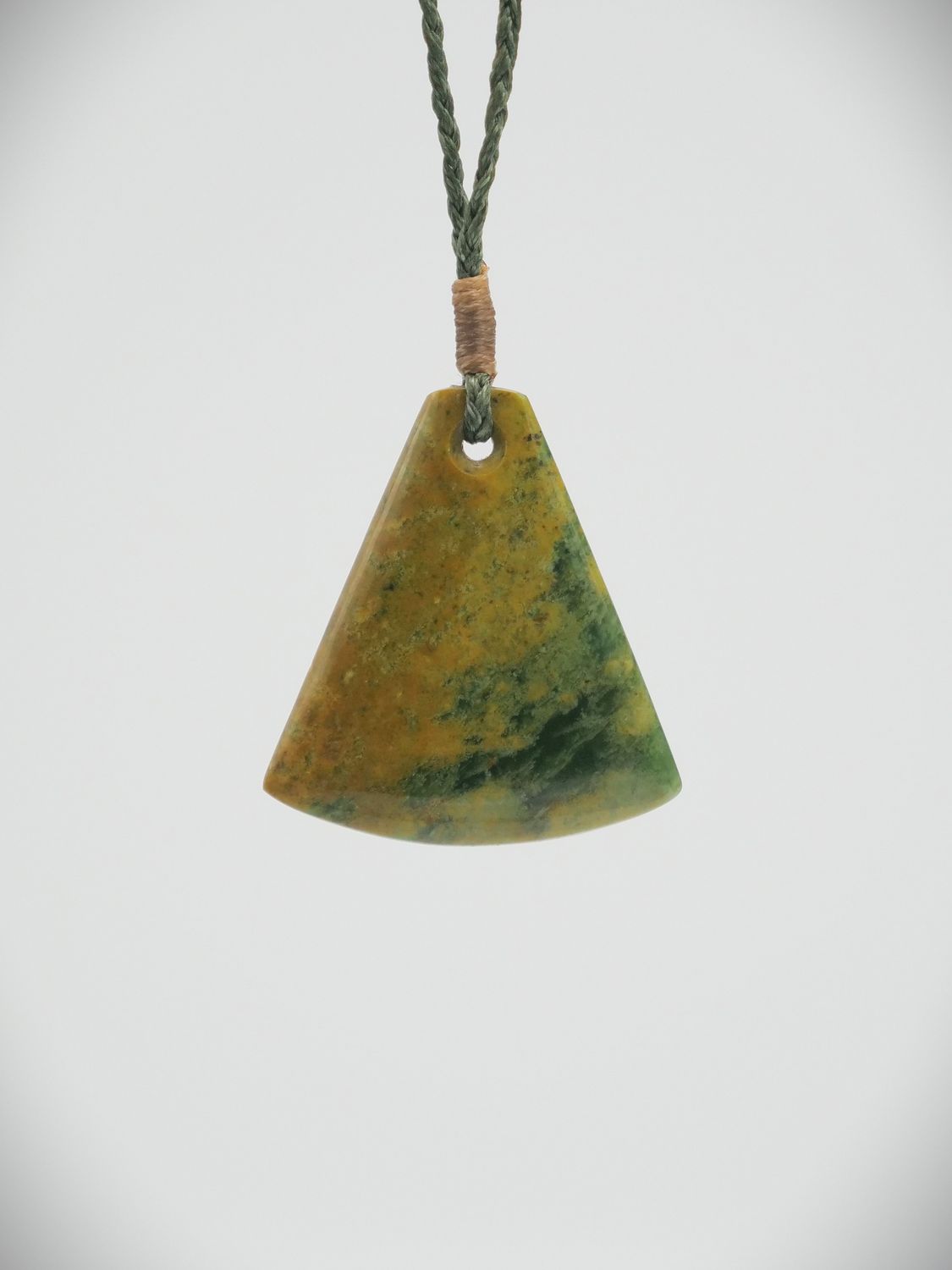 Moko Pounamu Kuru drop NZ Genuine Raukaraka Greenstone - Waikaia