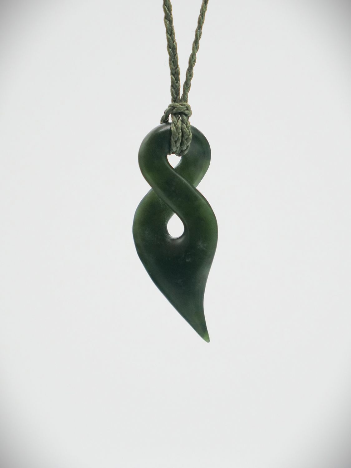 Moko Pounamu Single Pikorua NZ Genuine Kawakawa Greenstone - Monowai