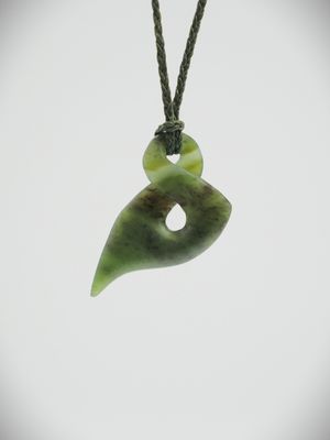Moko Pounamu Single Pikorua NZ Genuine Totoweka Greenstone - Tarawera