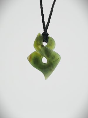 Moko Pounamu Single Pikorua NZ Genuine Totoweka Greenstone - Rakituma