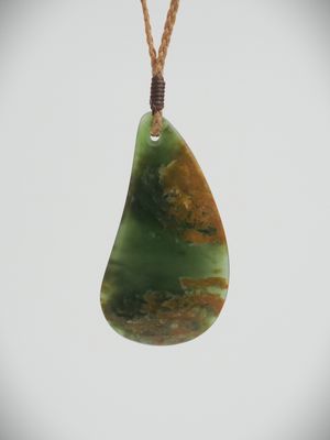 Moko Pounamu Roimata NZ Genuine Marsden Flower Greenstone - Takawini