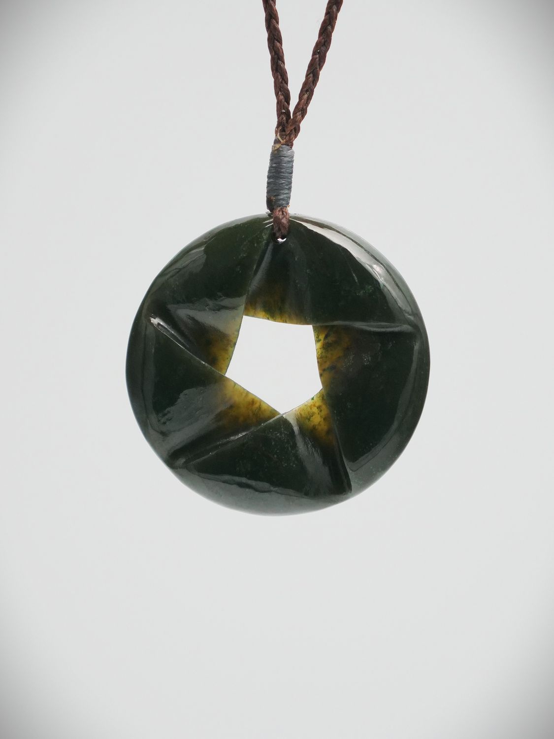Moko Pounamu Southern Cross NZ Genuine Kawakawa Greenstone - Kaihuka