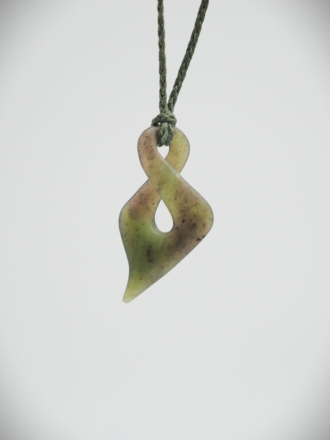 Moko Pounamu Single Pikorua NZ Genuine Totoweka Greenstone - Mamaku