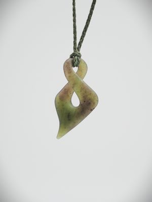 Moko Pounamu Single Pikorua NZ Genuine Totoweka Greenstone - Mamaku
