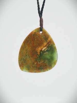 Moko Pounamu Roimata NZ Genuine Marsden Flower Greenstone - Hauroko