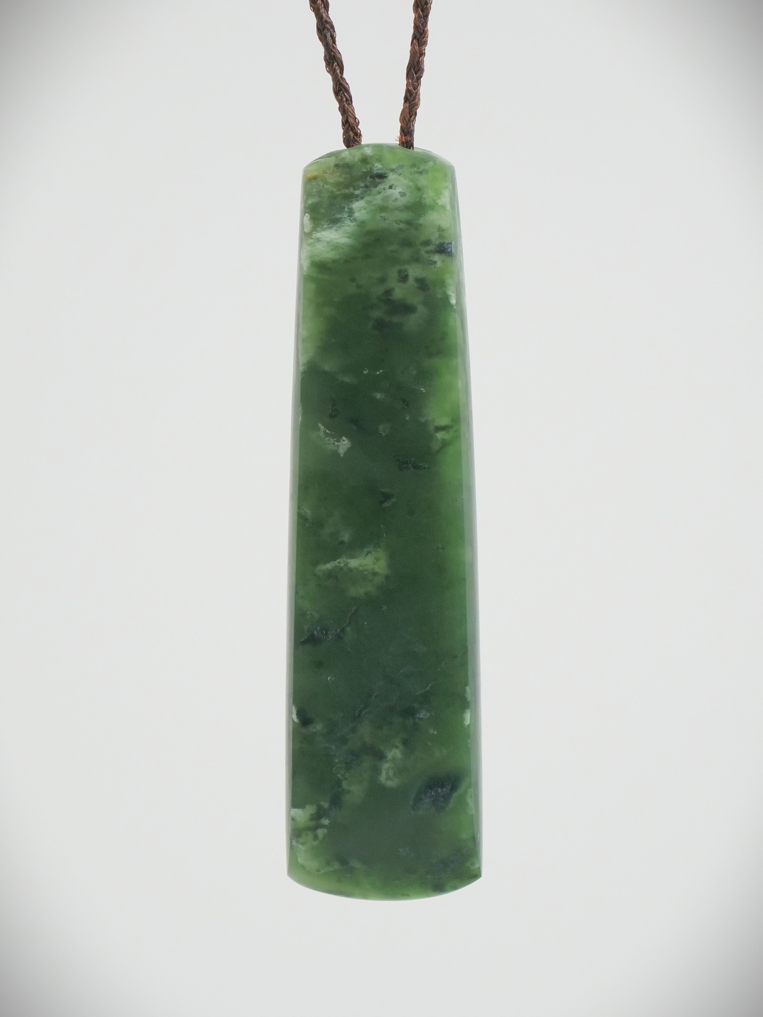 Moko Pounamu Toki NZ Genuine Kawakawa Flower Greenstone - Wakatipu