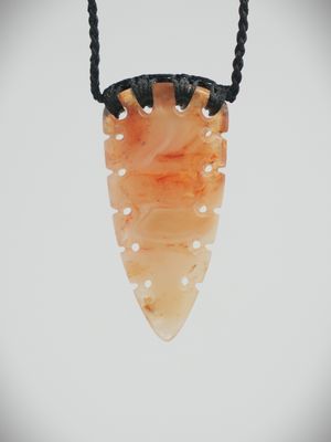 Moko Pounamu, Rei Niho NZ Genuine Kauri Copal - Tikorangi