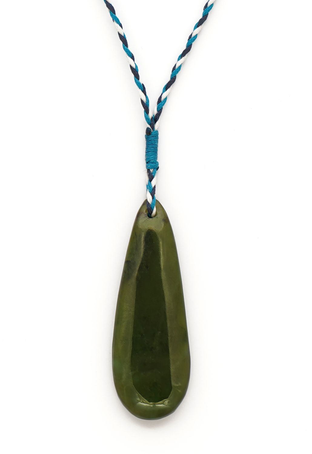 Moko Pounamu Blues Genuine Greenstone Roimata (Drop)