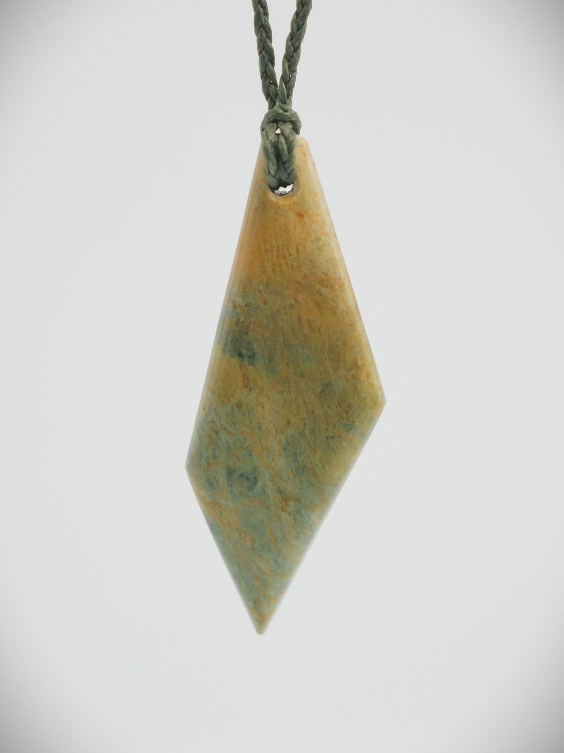 Moko Pounamu Kuru (Drop) NZ Genuine Raukaraka Greenstone - Taiaroa