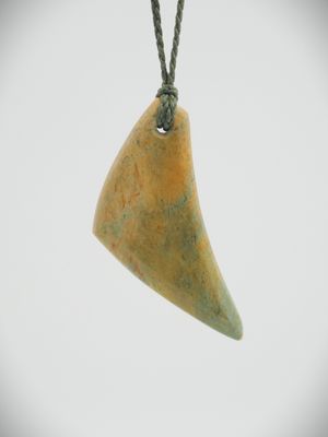 Moko Pounamu Kuru (Drop) NZ Genuine Raukaraka Greenstone - Otekiho