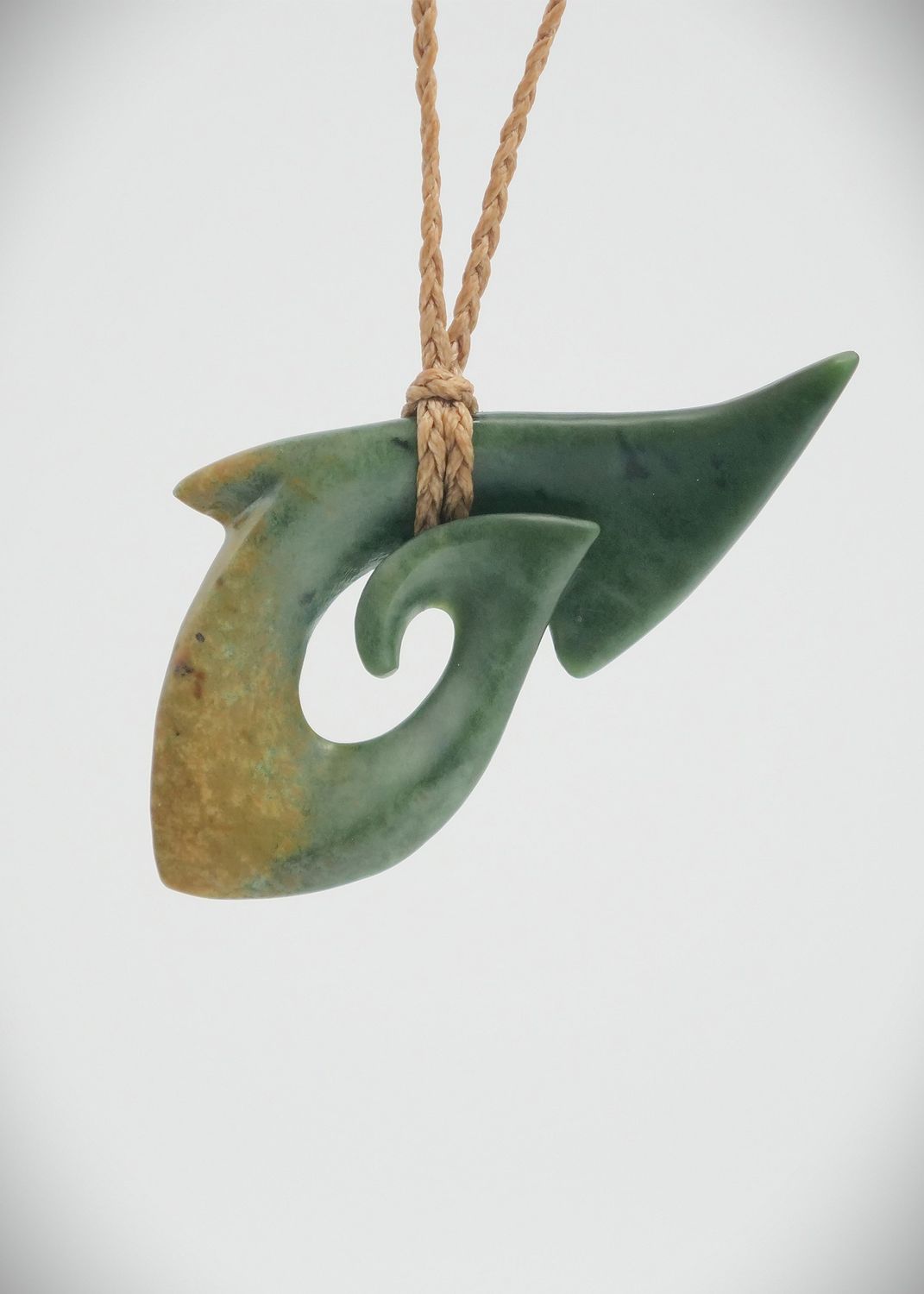 Moko Pounamu Koru NZ Genuine Marsden Flower Greenstone - Nukutawhiti
