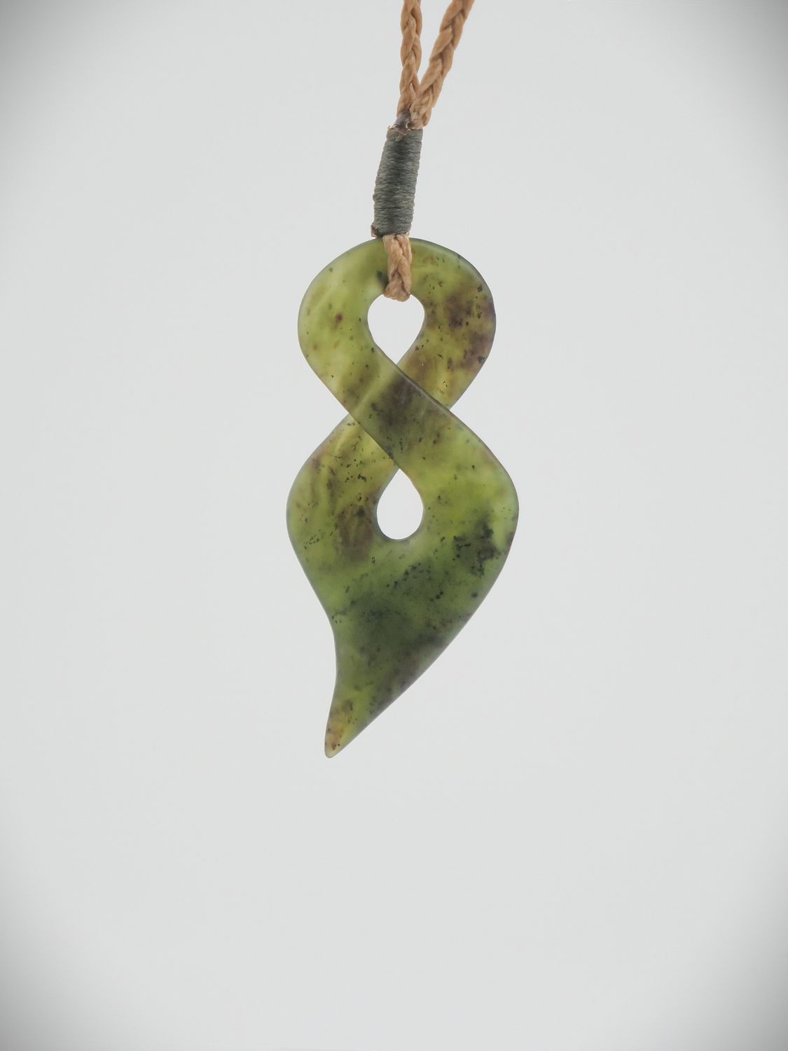 Moko Pounamu Single Pikorua NZ Genuine Totoweka Greenstone - Ngapara