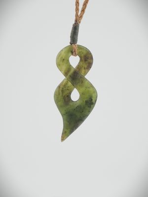 Moko Pounamu Single Pikorua NZ Genuine Totoweka Greenstone - Ngapara